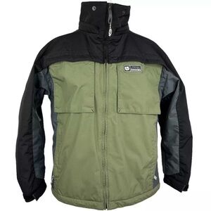 Burton Women's Green Color-Block Ski Snowboard Winter Jacket Large 14-16/C44